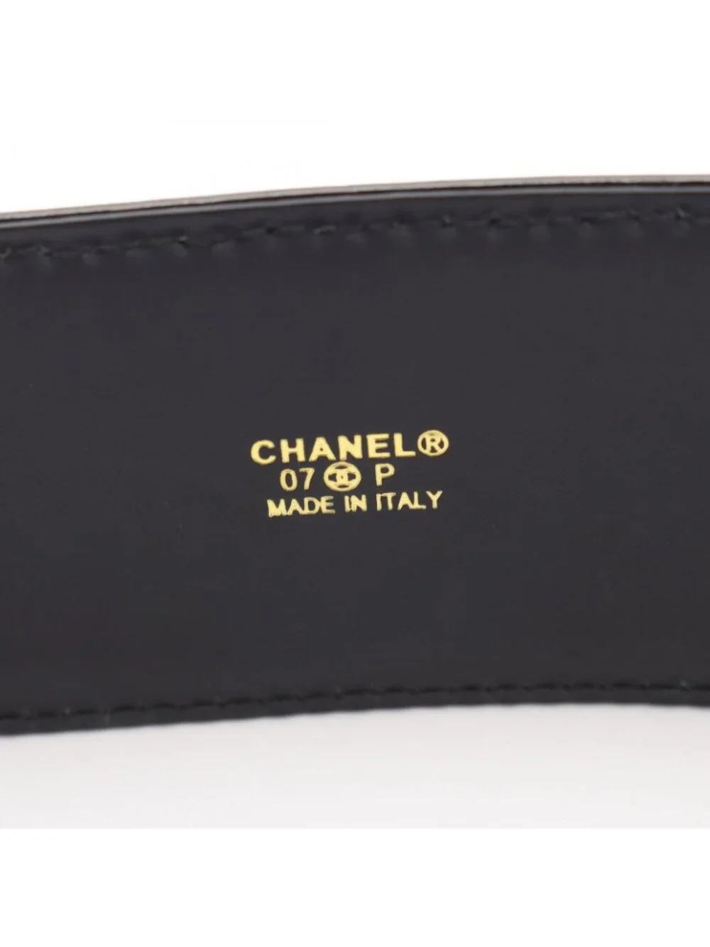 Chanel Belt CC Logo Patent Leather